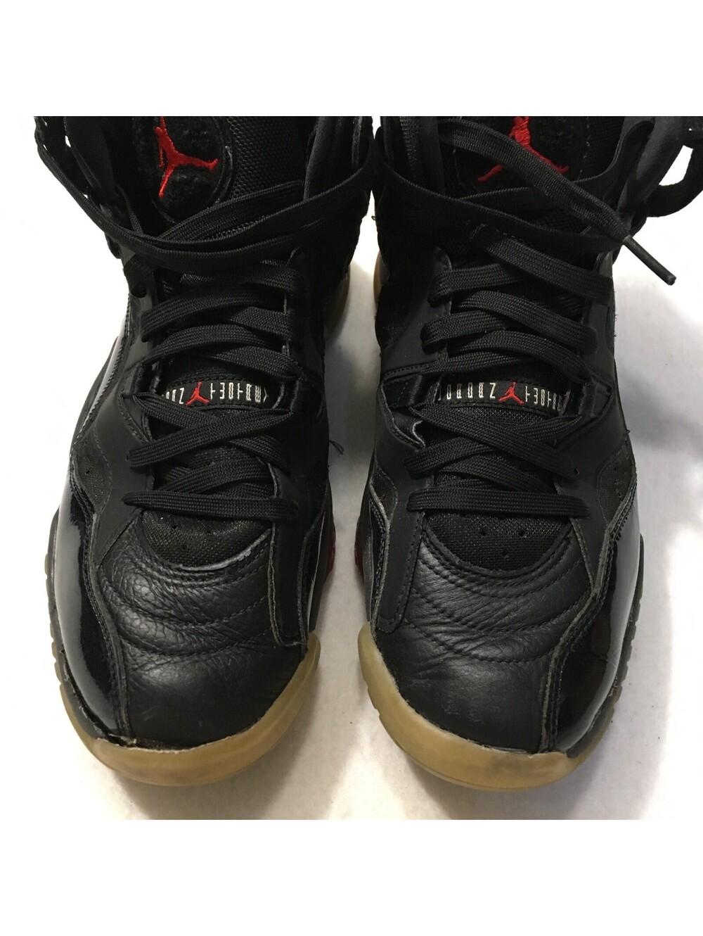 Nike Men's Air Jordan Jumpman Two Trey Black Patent Leather Sneakers DO1925-003 - Picture 3 of 9